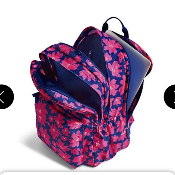 Vera Bradley Campus Tech Backpack Art Poppies